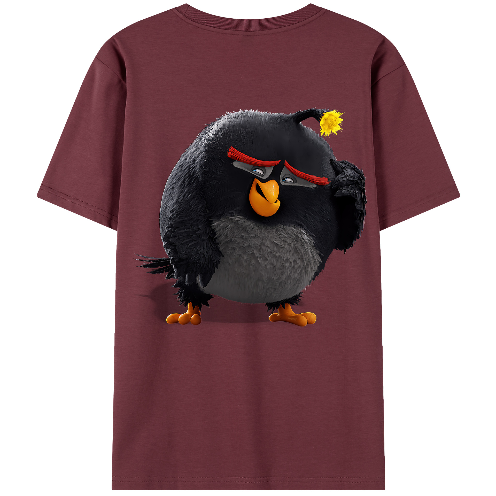 （画像用） Angry Birds アングリーバード 綿100％半袖Tシャツ（背面プリント）